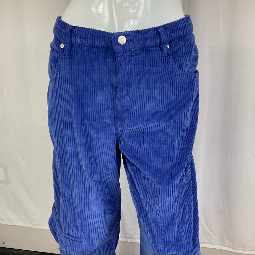 Urban Outfitters BDG Y2K Wide Leg Relaxed Cargo Corduroy Skater Pant Blue 31 - Picture 7 of 17